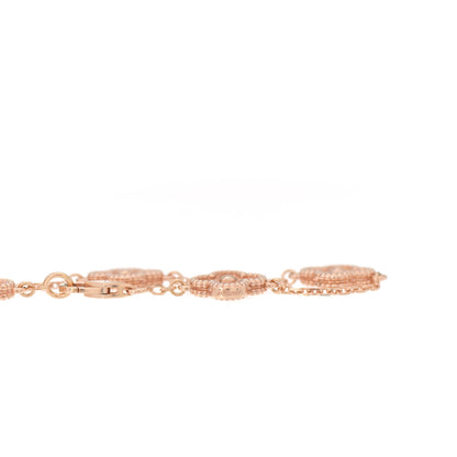 Van Cleef & Arpels 18K Rose Gold 6 Motifs Sweet Alhambra Bracelet 7 of 8