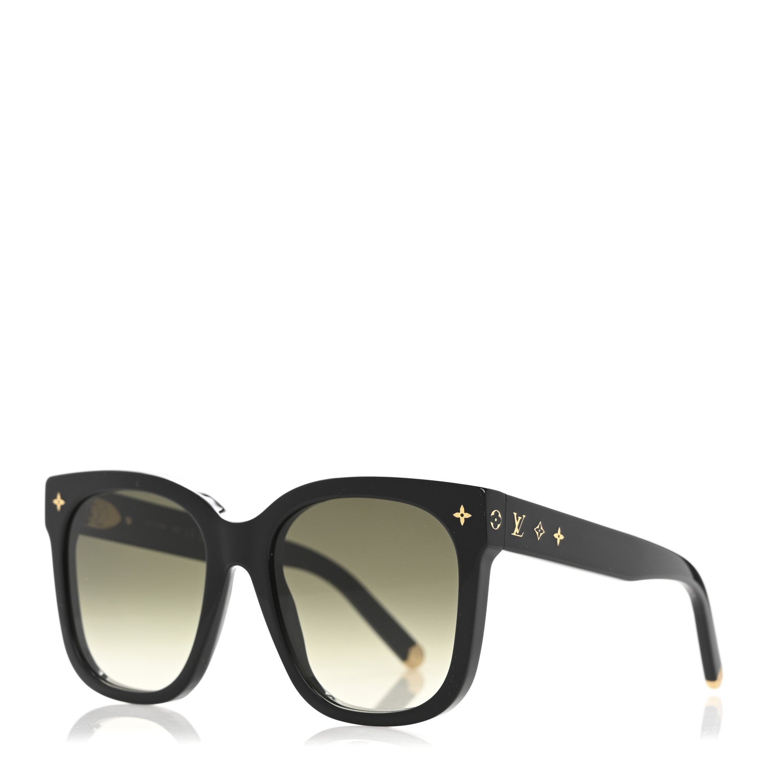 Louis Vuitton Acetate My Monogram Cat Eye Sunglasses Z1729E Black 1 of 8