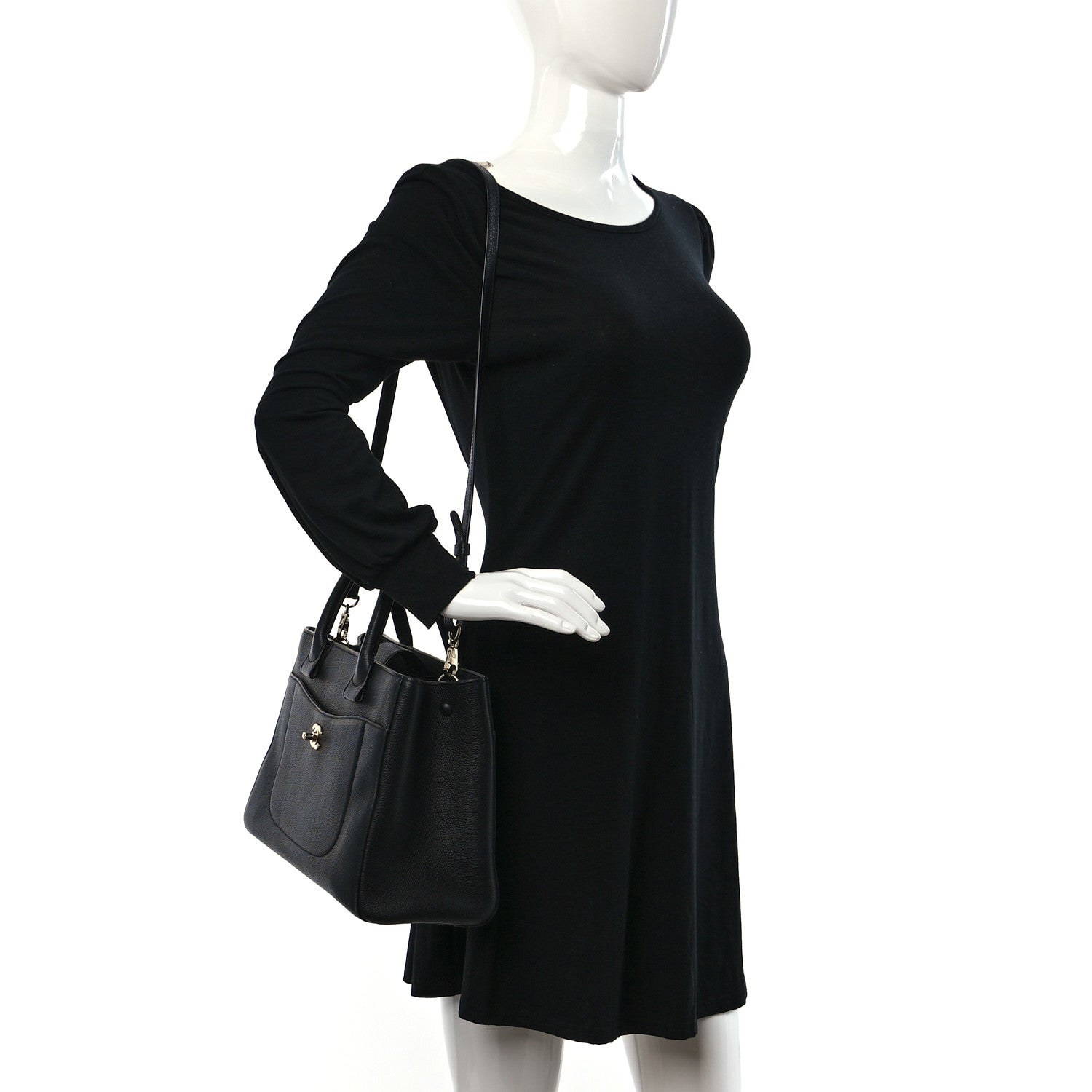Chanel Grained Calfskin Small Neo Executive Shopper Tote Black 2 of 9