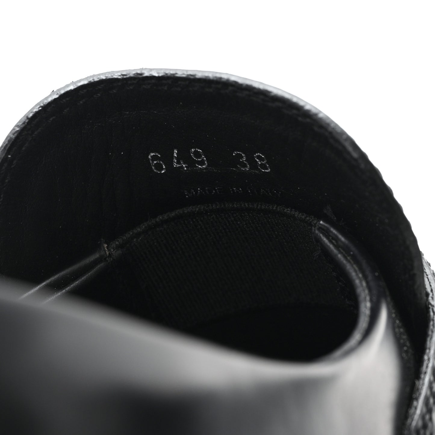 Spazzolato Rois Metal Triangle Logo Monolith 55mm Loafers 38 Black