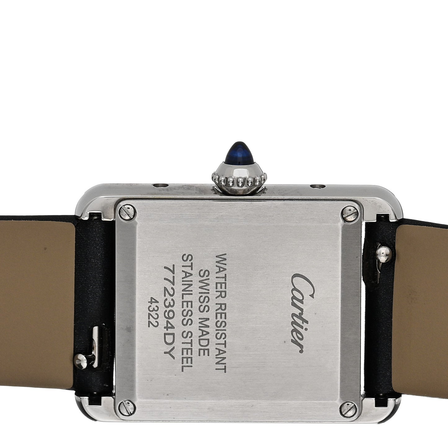 Stainless Steel Satin Diamond 22mm Must de Cartier Tank Quartz Watch