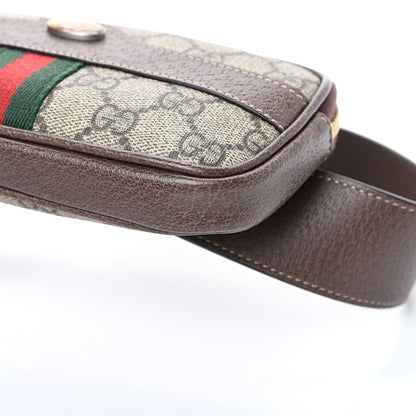 Gucci GG Supreme Monogram Web Small Ophidia Belt Bag 75 30 Dark Brown 9 of 11