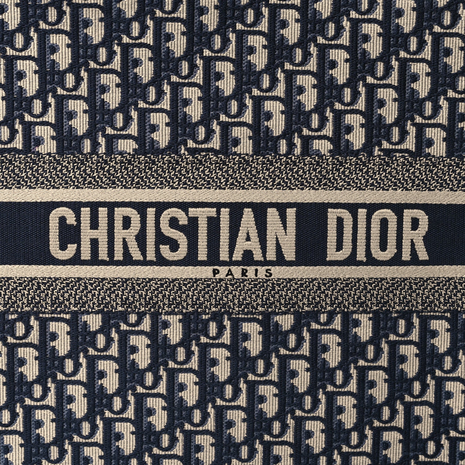 Christian Dior Oblique Large Book Tote Blue Multicolor 8 of 10