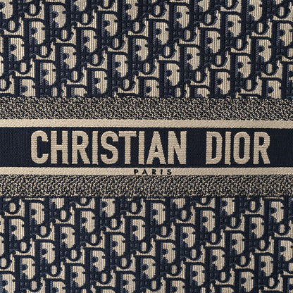 Christian Dior Oblique Large Book Tote Blue Multicolor 8 of 10