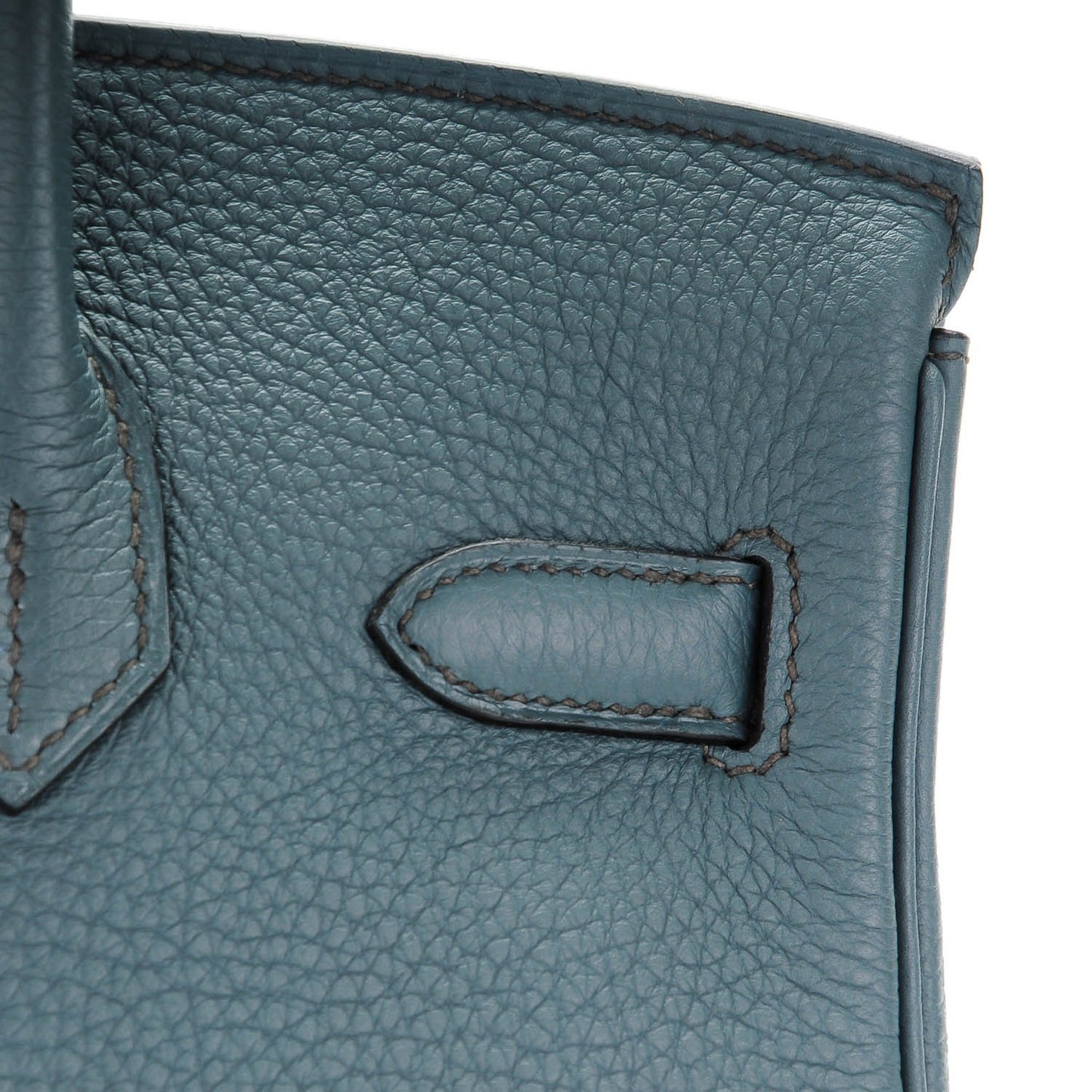 Taurillon Clemence Birkin 30 Bleu Orage