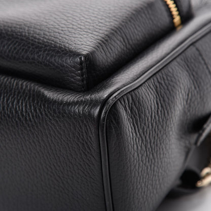 Gucci Pebbled Calfskin Soho Chain Backpack Black 9 of 14