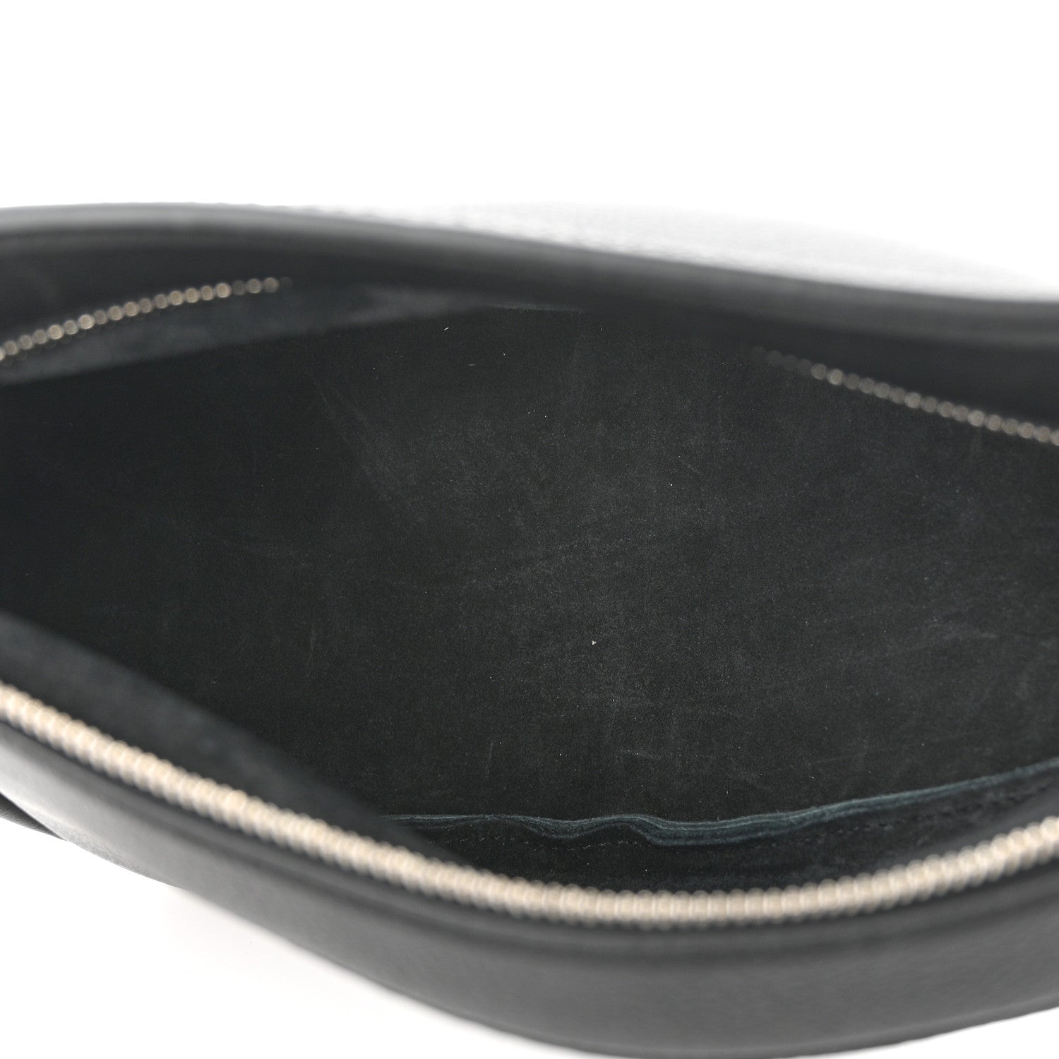 The Row Smooth Calfskin Small Slouchy Banana Bag Black 5 of 9