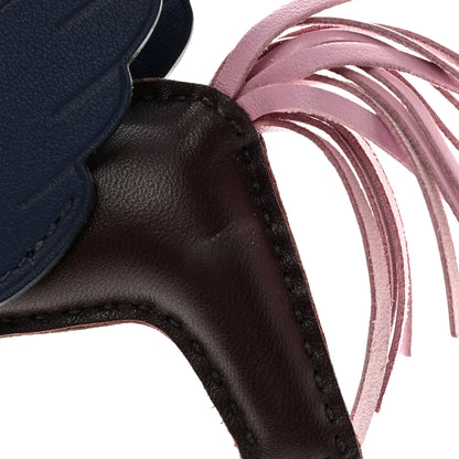 Hermes Milo Lambskin Grigri Rodeo Pegase Horse Bag Charm PM Rouge Sellier Mauve Sylvestre Bleu Saphir 3 of 6
