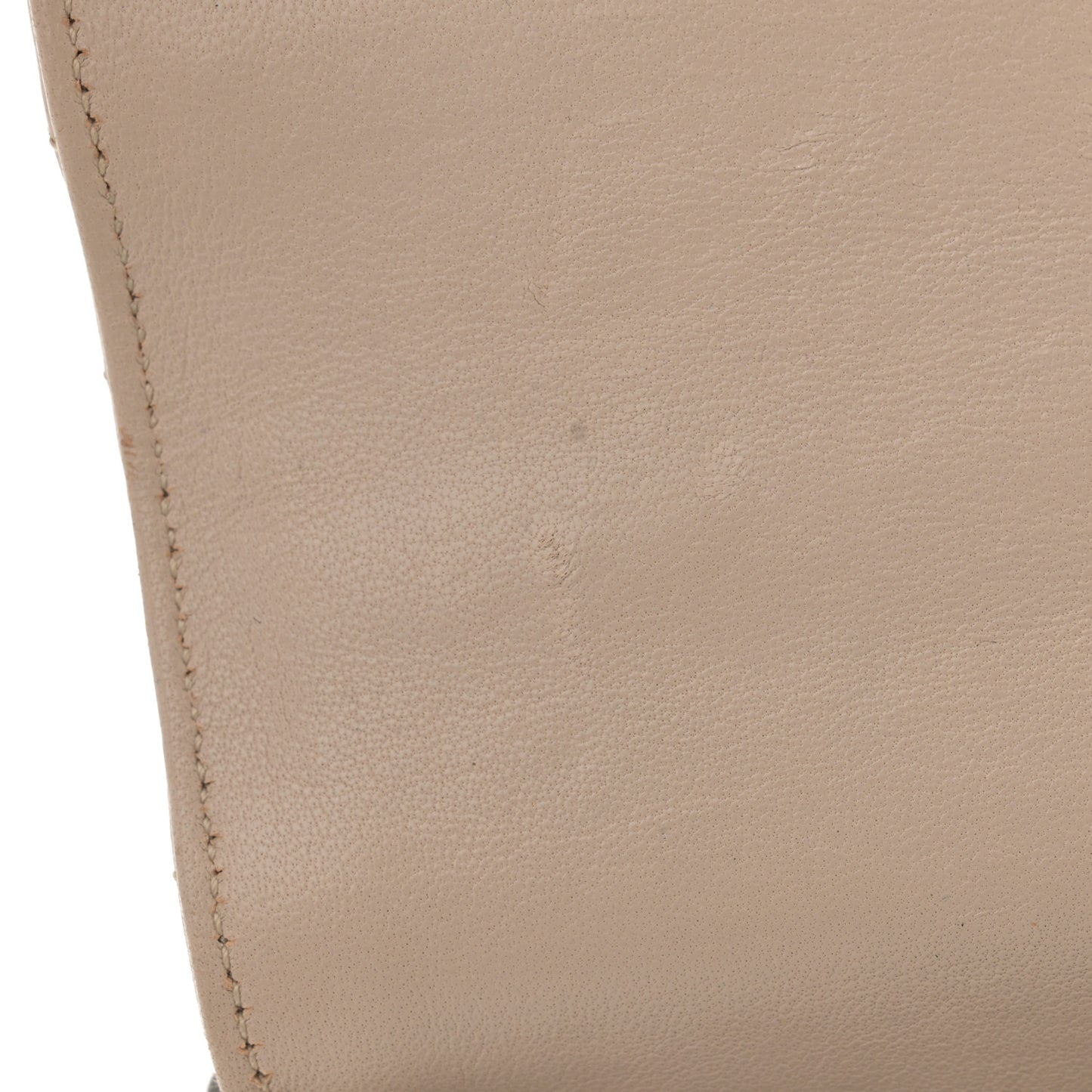 Sheepskin Matelasse Chevron Monogram Medium College Bag Dark Beige