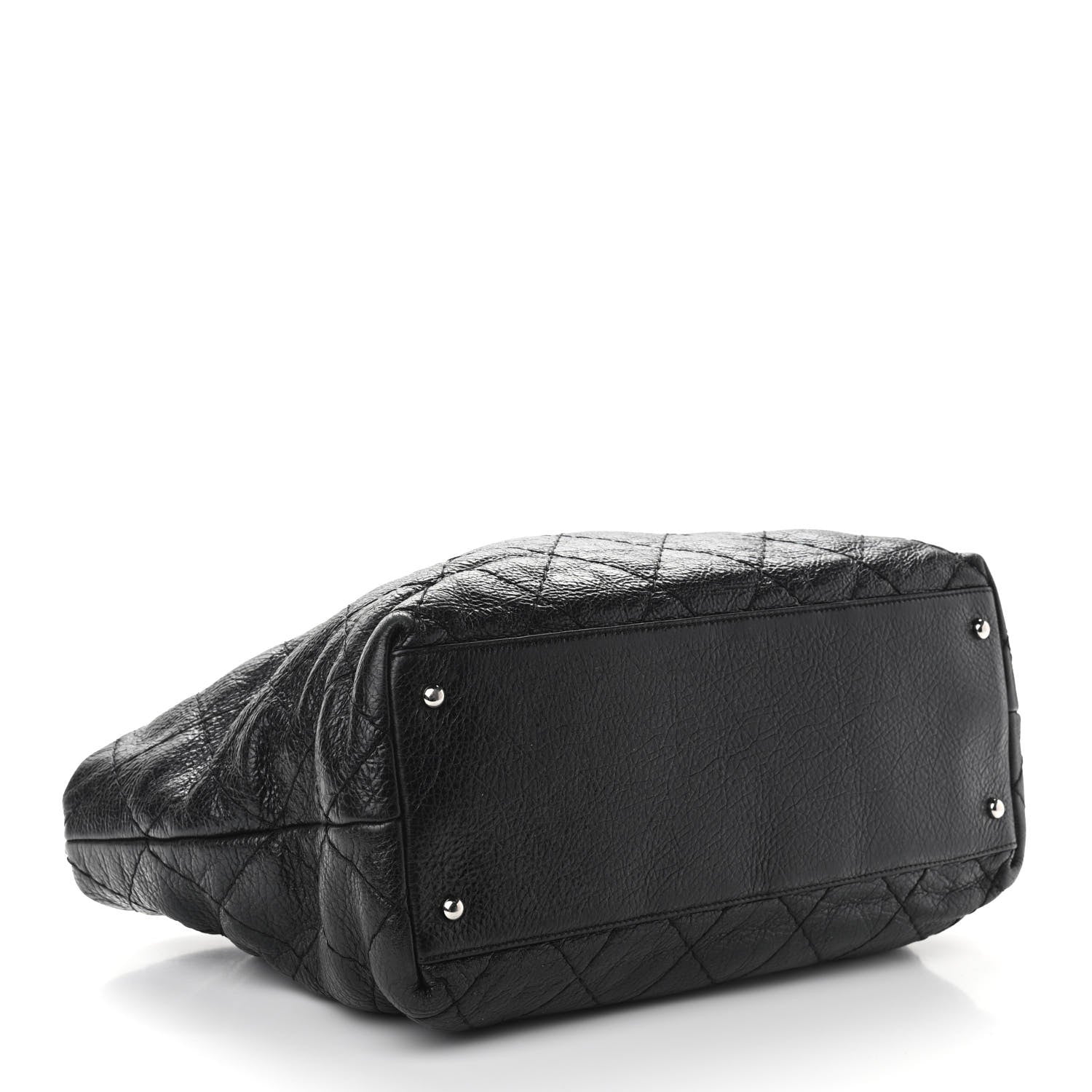 Chanel Glazed Calfskin Large On The Road Tote Black 4 of 15
