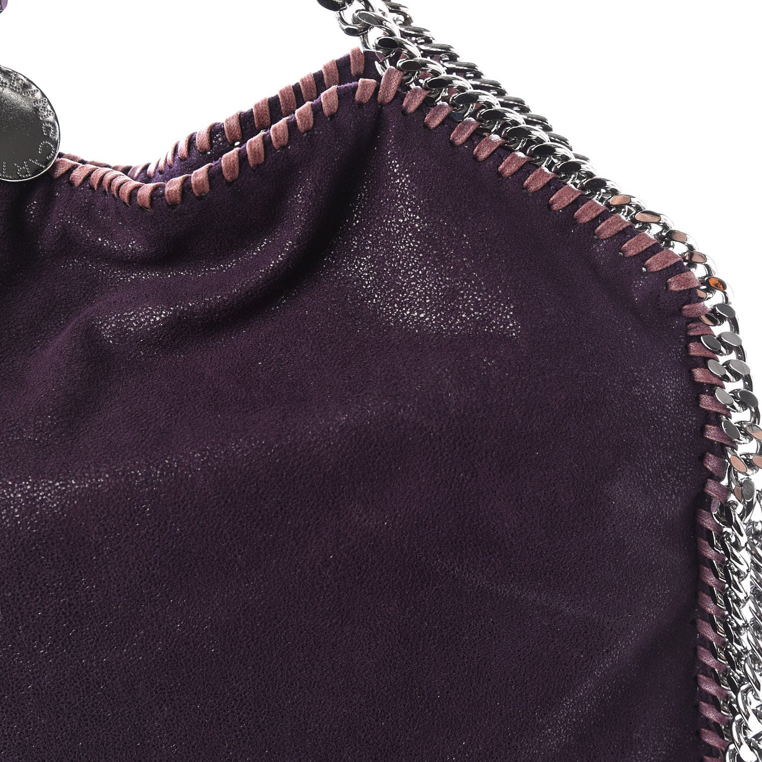 Stella McCartney Shaggy Deer Small Falabella Fold Over Tote Purple 8 of 8