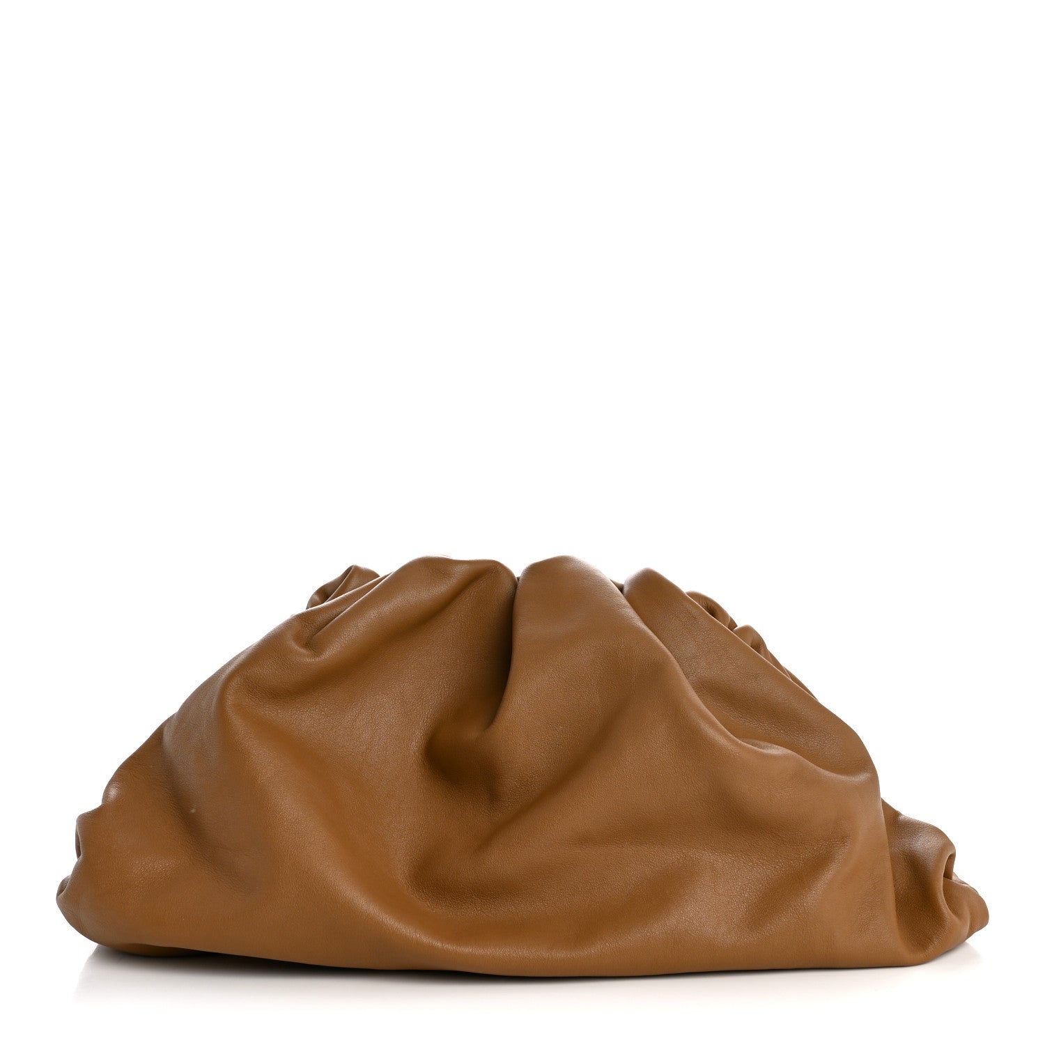 Bottega Veneta Smooth Butter Calf The Pouch Oversized Clutch Teak 1 of 11