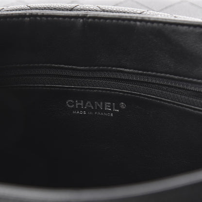 Chanel Caviar Quilted CC Accordion Shopping Bag Black 6 of 8