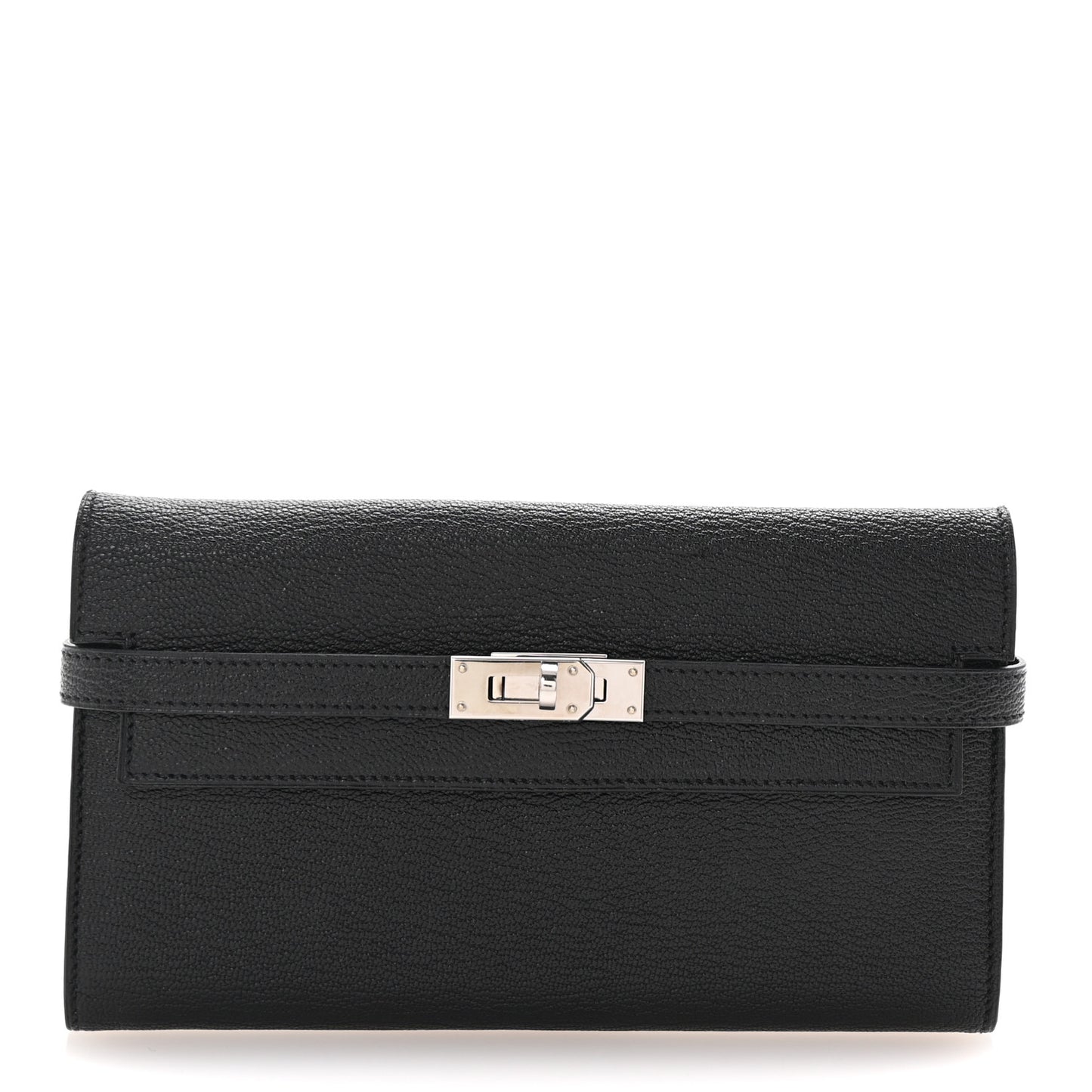 Chevre Mysore Kelly Longue Wallet Black