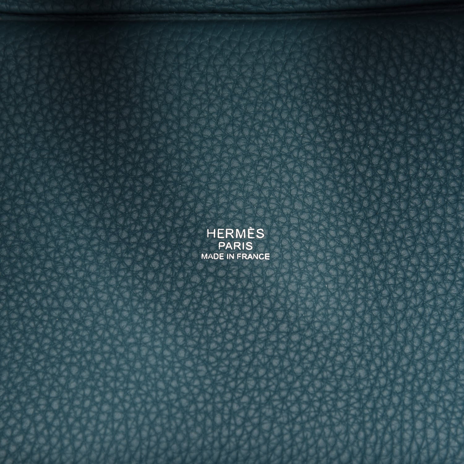 Hermes Taurillon Clemence Eclat Picotin Lock 18 PM Vert Bosphore Deep Blue 6 of 11