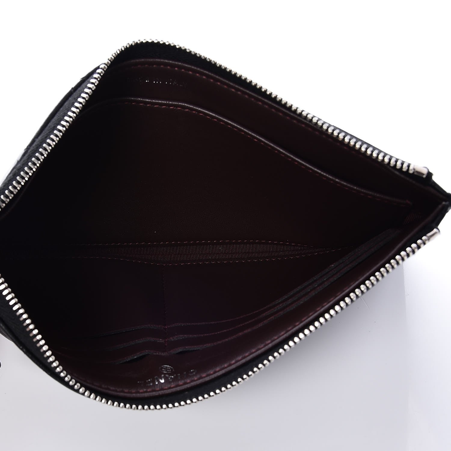 Chanel Lambskin Quilted Zip Pouch Black 4 of 8