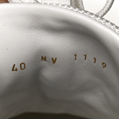 Louis Vuitton Calfskin Monogram Denim Run Away Sneakers 40 White 10 of 10