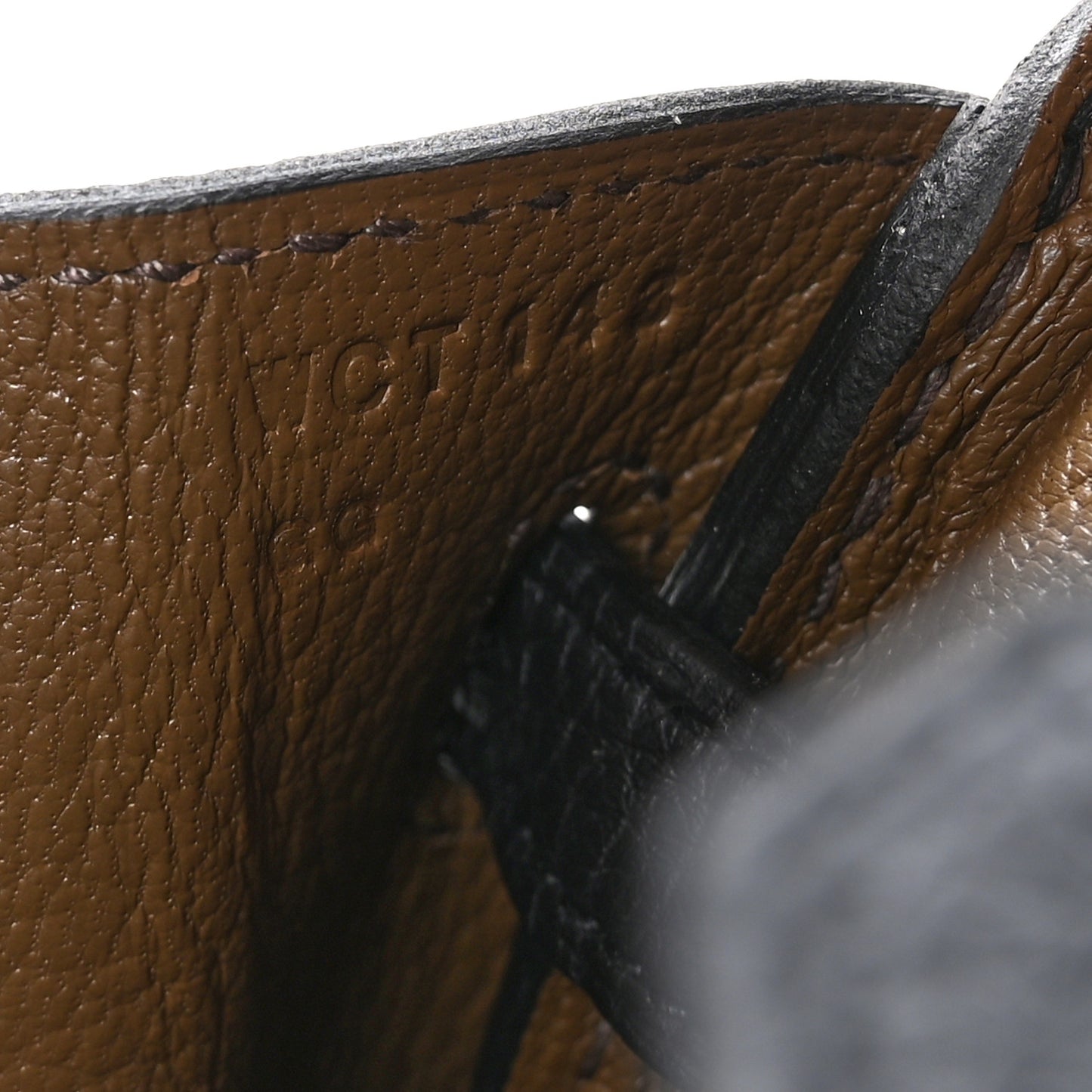 Togo Verso Birkin 25 Black Toundra