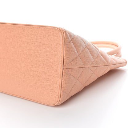 Chanel Caviar Medallion CC Tote Light Pink 10 of 15