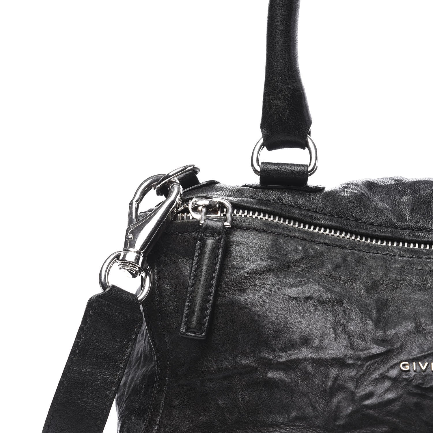 Givenchy Tumbled Sheepskin Medium Pandora Bag Black 10 of 10