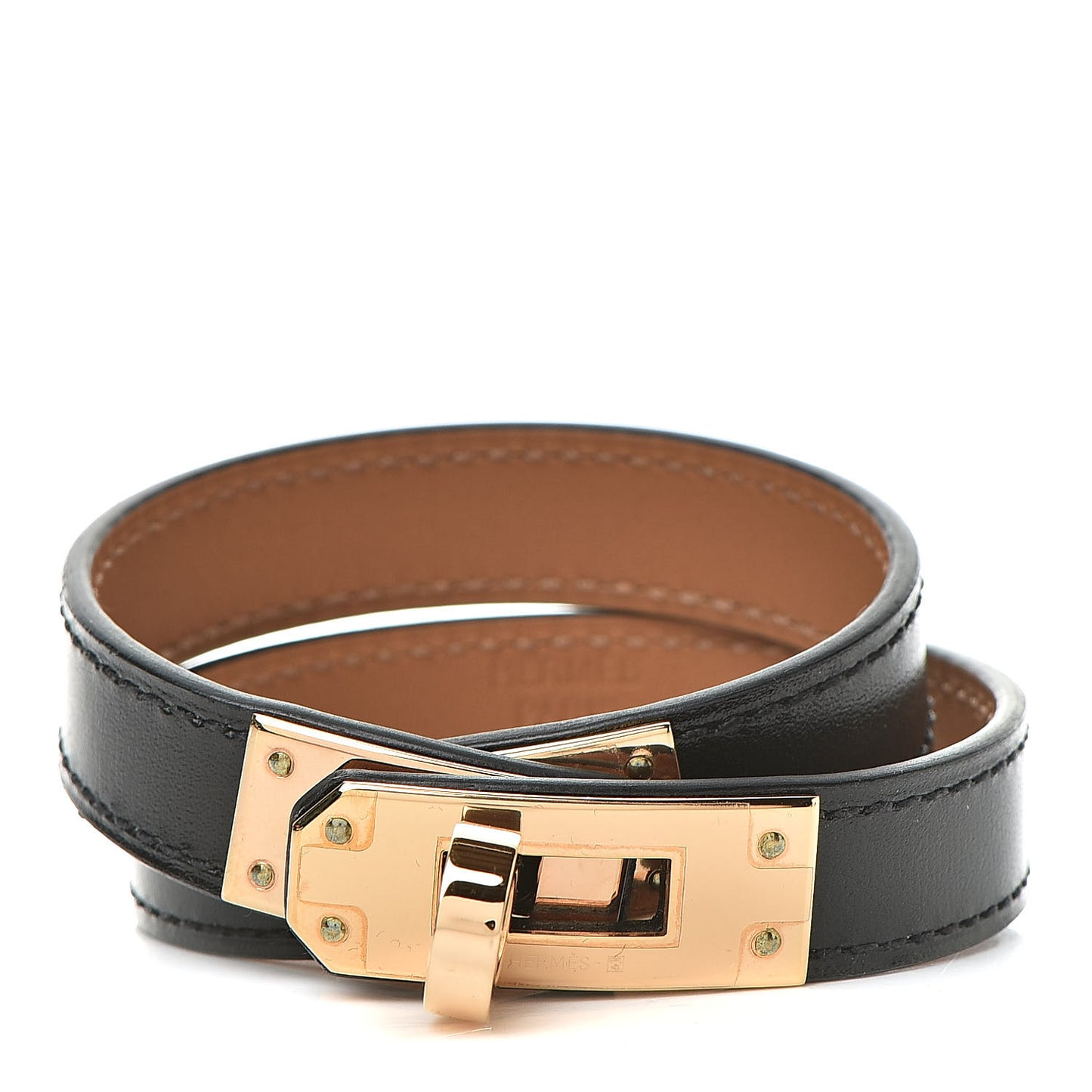 Box Kelly Double Tour Bracelet T2 Black