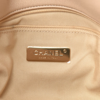 Chanel Lambskin Quilted Large 19 Flap Beige 6 of 18