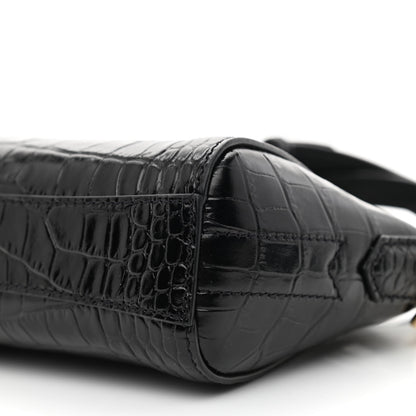 Givenchy Calfskin Crocodile Embossed Nano Antigona Black 9 of 9
