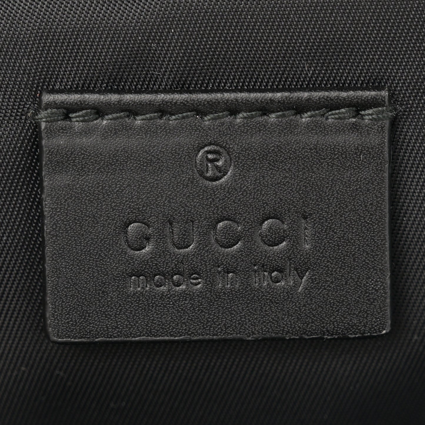GG Supreme Monogram Web Belt Bag Black
