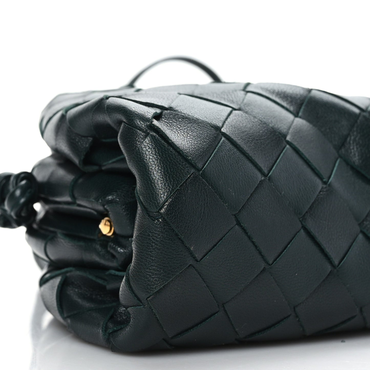 Nappa Intrecciato The Mini Pouch Bottle Green