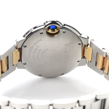 Cartier Stainless Steel 18K Yellow Gold 33mm Ballon Bleu De Cartier Automatic Watch 4 of 6