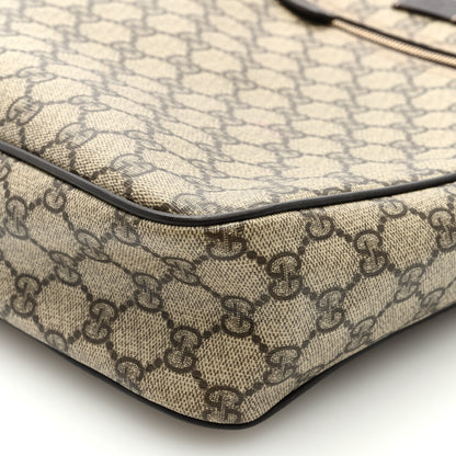 Gucci GG Plus Monogram Selleria Calfskin Medium Messenger Bag Beige Ebony Cocoa Dark Chocolate 8 of 8