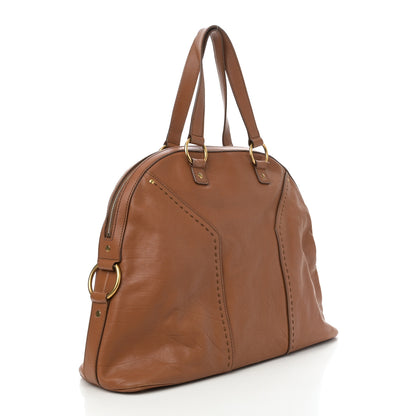 Saint Laurent Calfskin Oversized Muse Brown 3 of 12