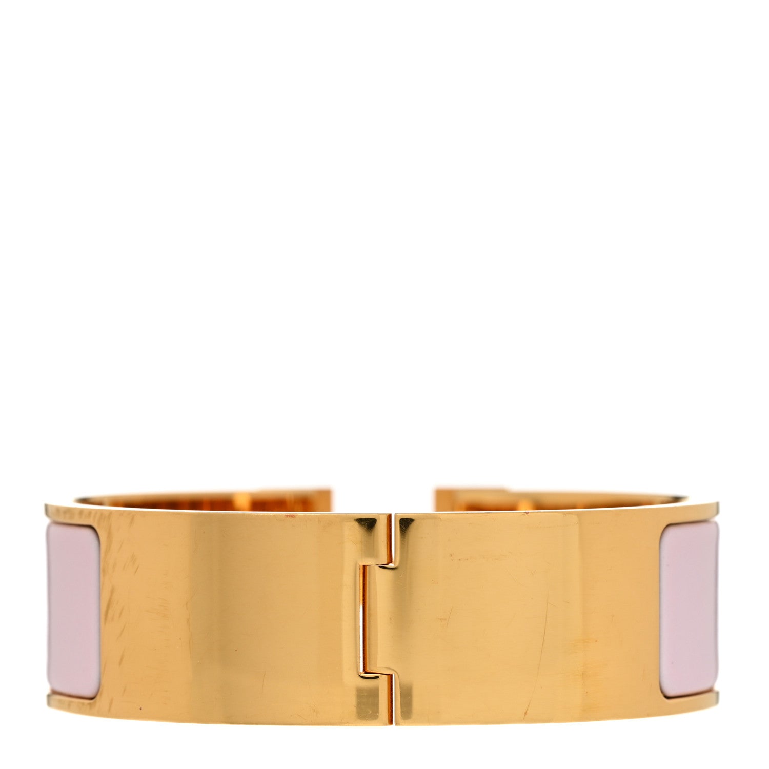 Hermes Enamel Wide Clic Clac H Bracelet PM Rose Dragee 3 of 6