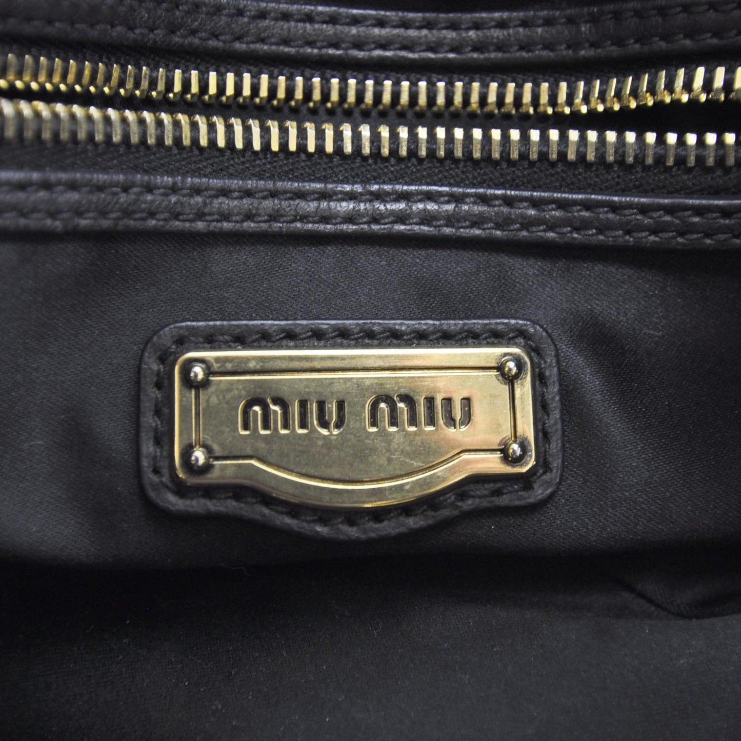 Nappa Monk Studded Bag Black