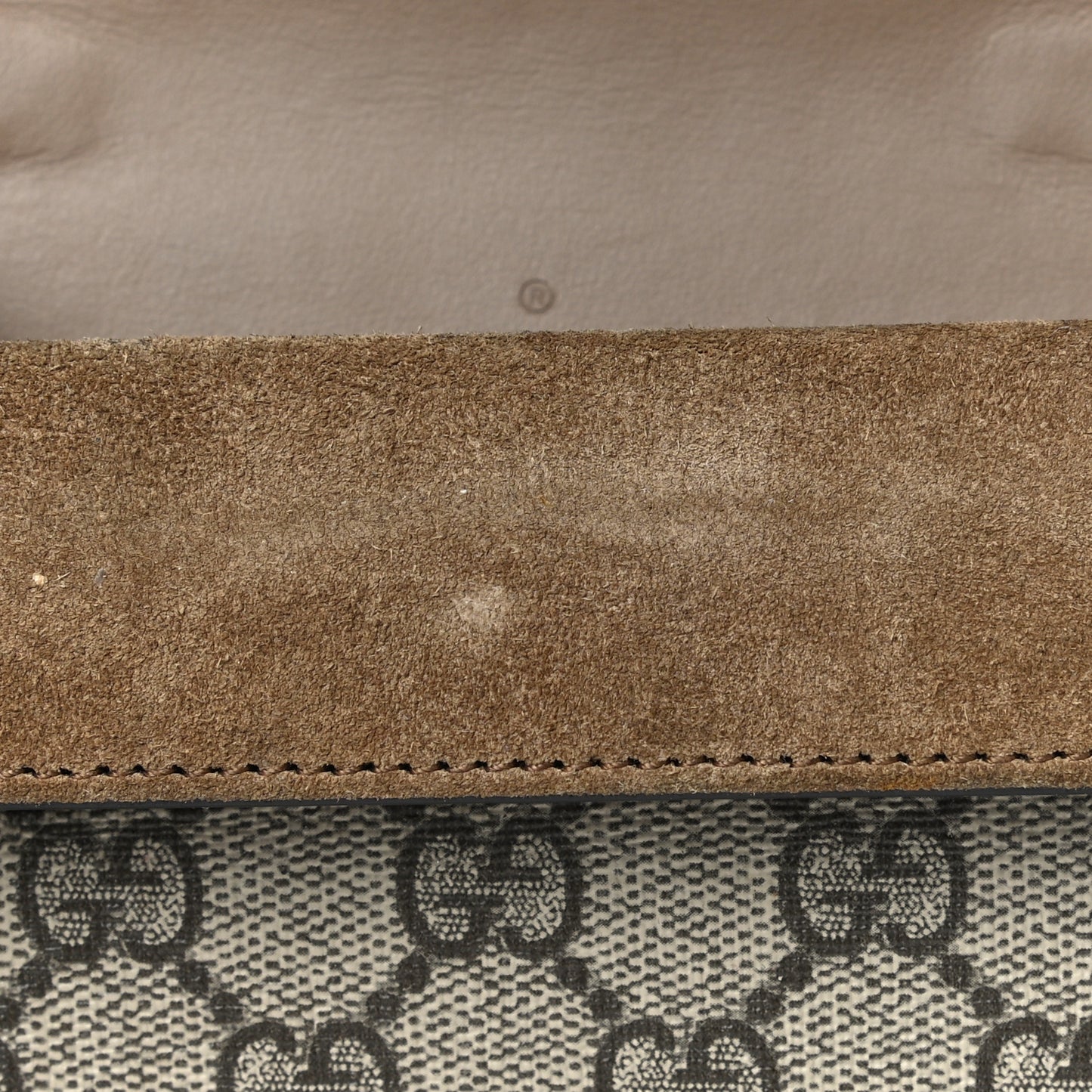 GG Supreme Monogram Super Mini Dionysus Shoulder Bag Taupe