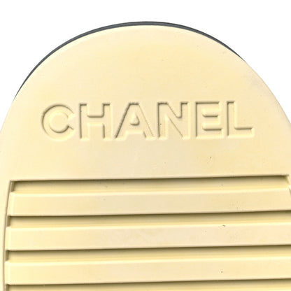 Chanel Lambskin Shearling Quilted CC Turnlock Loafers 40 Black 6 of 8