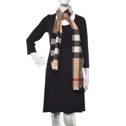 Burberry Cashmere Giant Exploded Check Scarf Camel 2 of 5