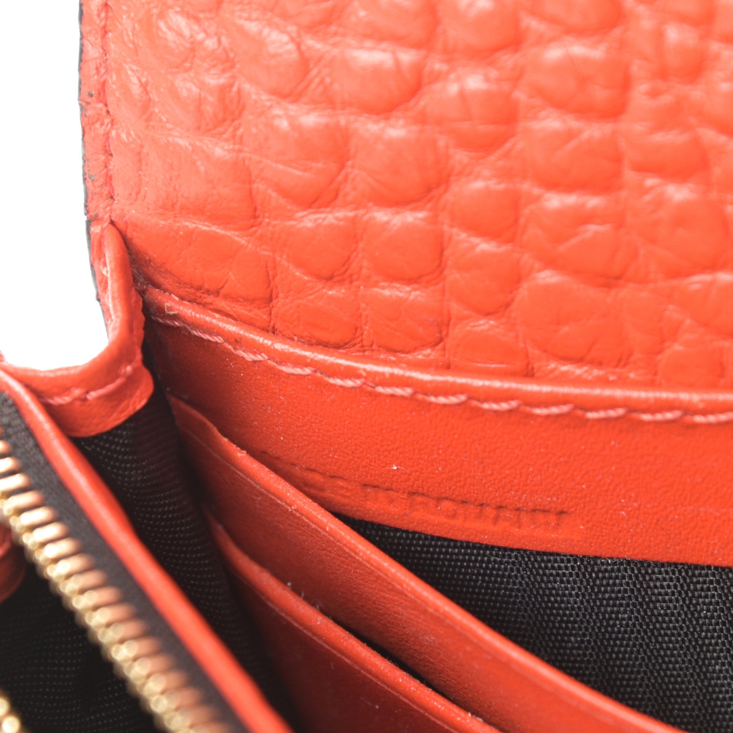 Burberry Signature Grain Small Madison Chain Clutch Orange 7 of 17