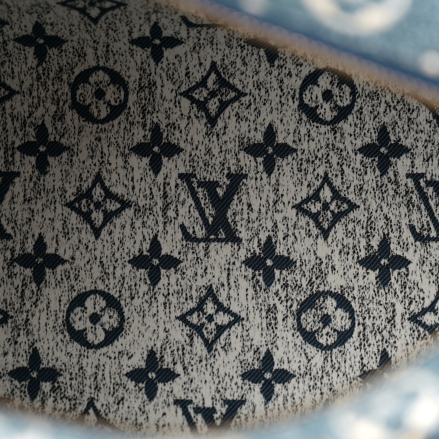 Monogram Jacquard Denim Speedy Bandouliere 25 Bleu