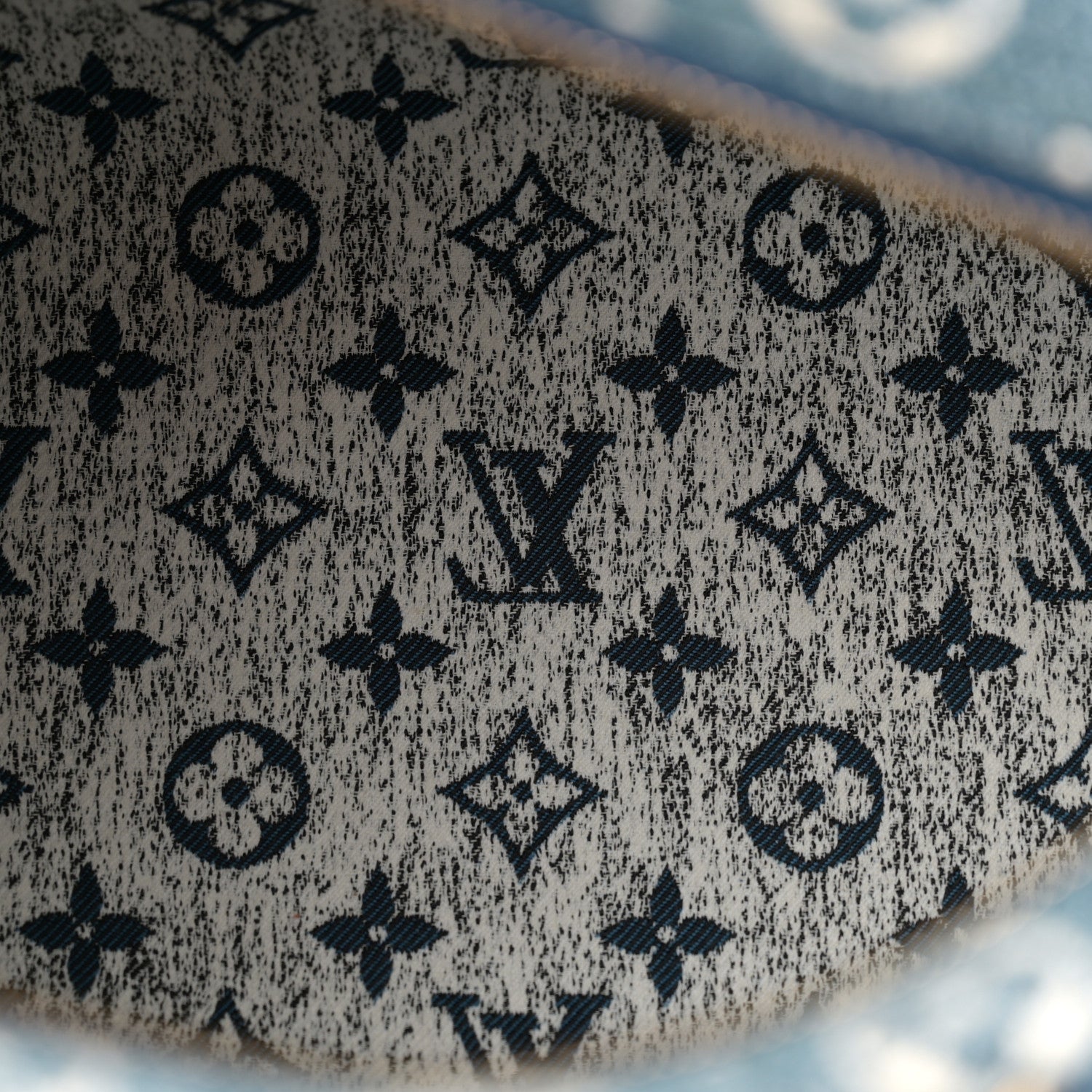 Louis Vuitton Monogram Jacquard Denim Speedy Bandouliere 25 Bleu 5 of 9