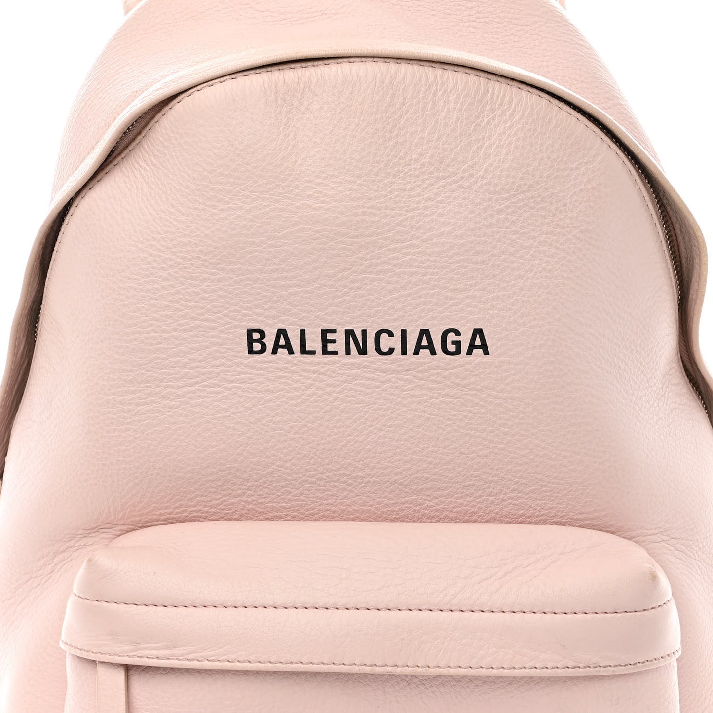 Smooth Calfskin Logo Small Everyday Backpack Light Rose Black