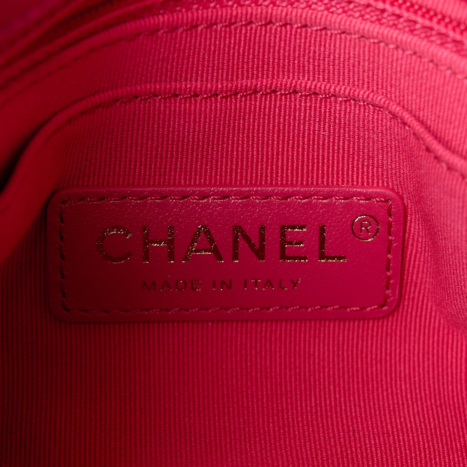 Chanel Velvet Camellia Embossed Mini Square Flap Fushia 6 of 12