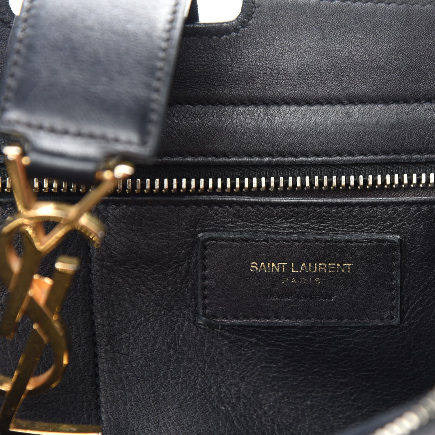 Smooth Calfskin Small Monogram Cabas Black