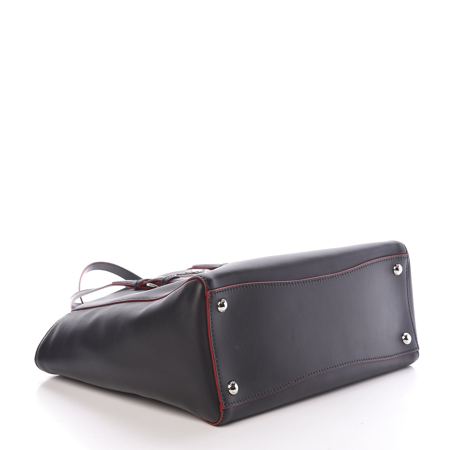 City Calf Sport Tote Black Rosso