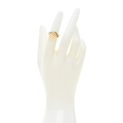David Yurman 18K Yellow Gold Sculpted Cable Contour Ring 48 4.5 2 of 5