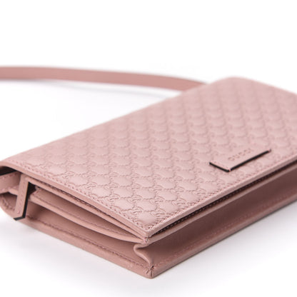 Gucci Microguccissima Crossbody Wallet Soft Pink 6 of 9