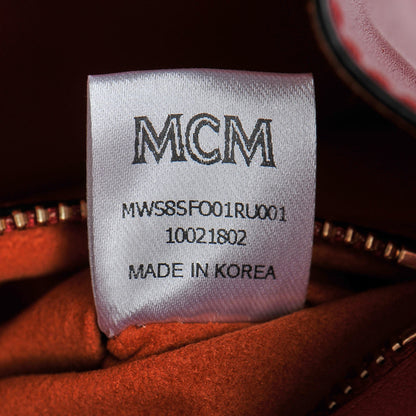 MCM Calfskin Patricia Crossbody Bag Ruby Red 6 of 16