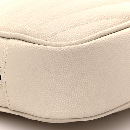 Saint Laurent Grain De Poudre Matelasse Monogram Mini Lou Camera Bag Blanc Vintage 7 of 8