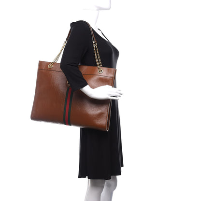Gucci Calfskin Large Rajah Chain Tote Cuir 3 of 13