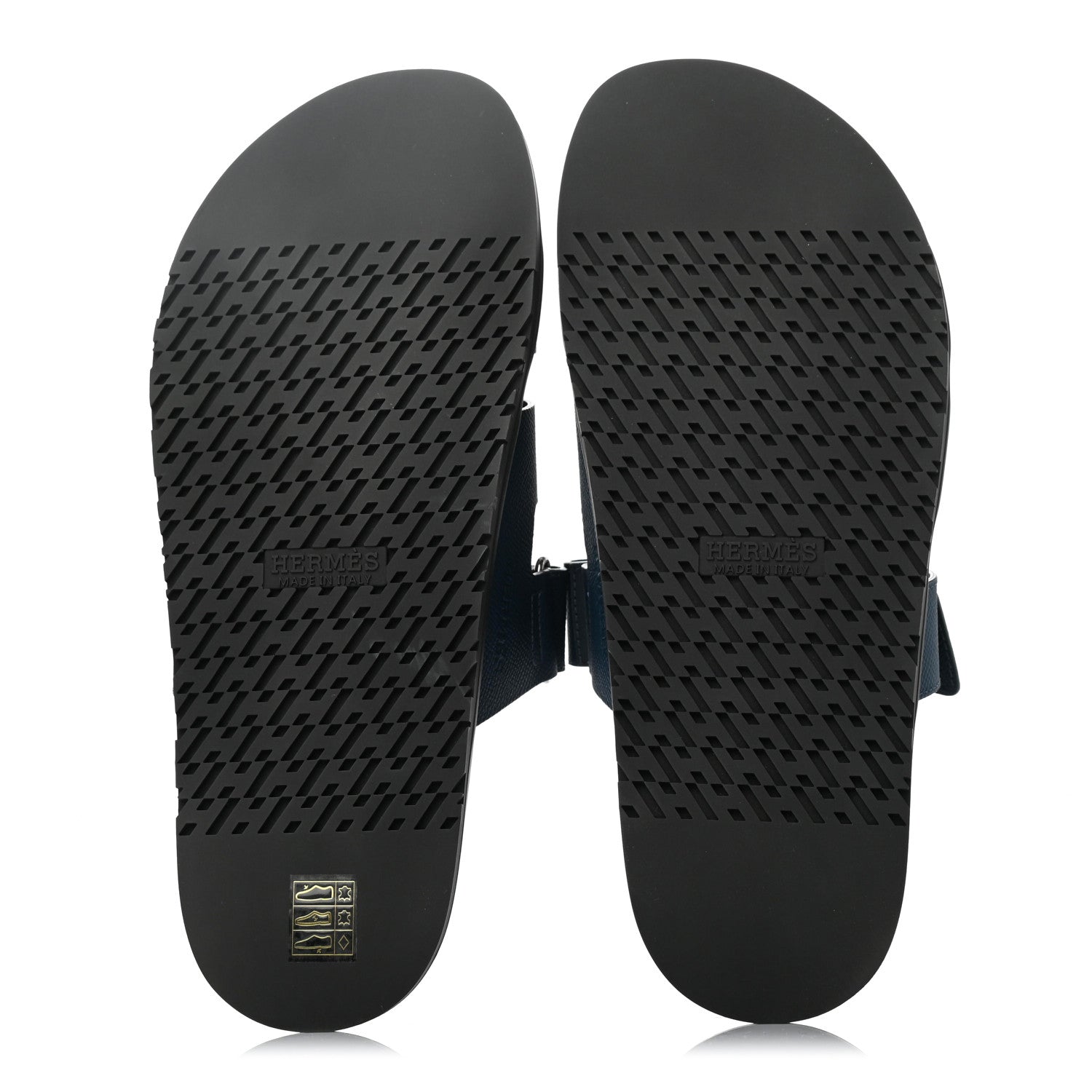 Hermes Epsom Mens Chypre Sandals 43 Bleu Mineral 4 of 4